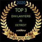 Top 3 DWI Lawyers in Detroit badge