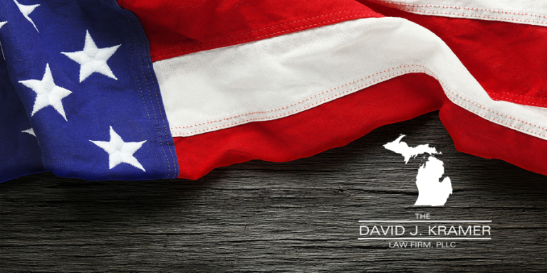 American flag depicting constitutional rights