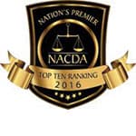 NACDA Top 10 Ranking badge