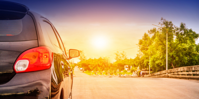 Parked car in heat