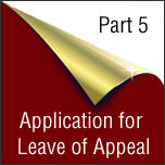 Where to file Application For Leave Of Appeal - Part 5